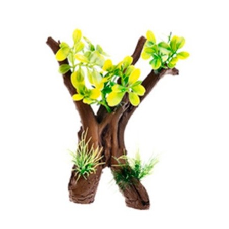 RAIZ C/PLANTAS #1 15X10X14CM