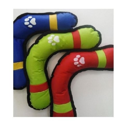 BOOMERANG DE LONA PARA PERRO VERDE