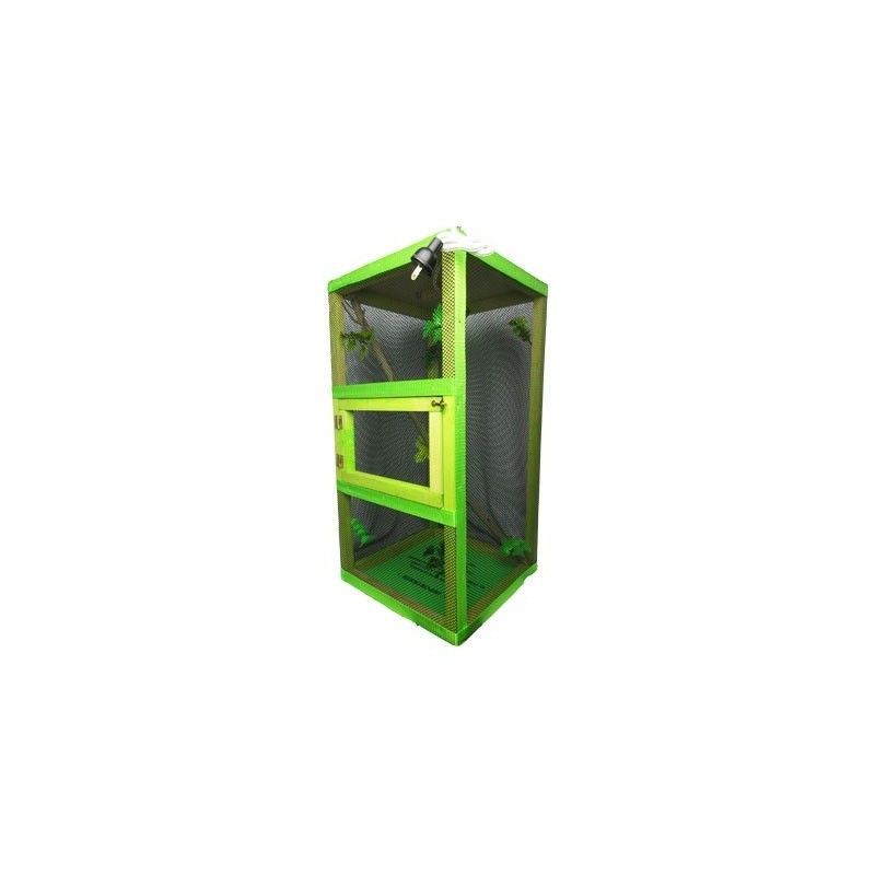 IGUANARIO GDE FERI 40X40X60CM VERDE