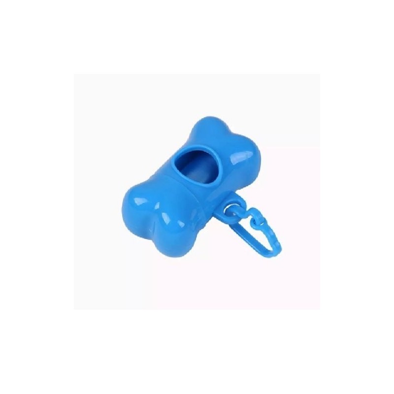 DISP DE POOP BAGS EN FORMA TIPO HUESO AZUL