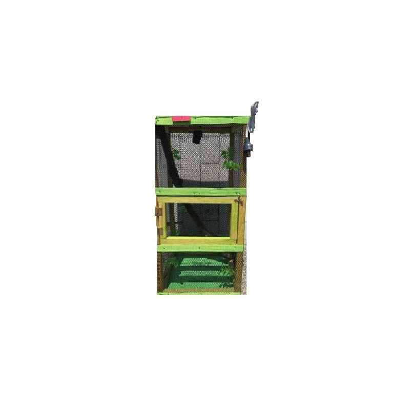 IGUANARIO MED FERI 30X30X60CM VERDE