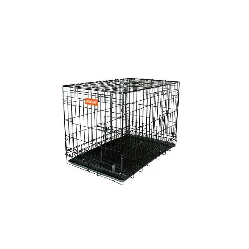 JAULA MET.IMP. DOGGY 76.5X48X53.5cm PUERTA HORIZONTAL