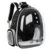MOCHILA TRANSP SIN BURBUJA TRANSPARENTE NEGRO