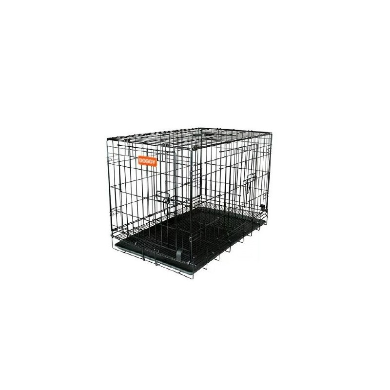 JAULA MET.IMP. DOGGY CHICA 46.5X31X35.8cm PUERTA HORIZONTAL
