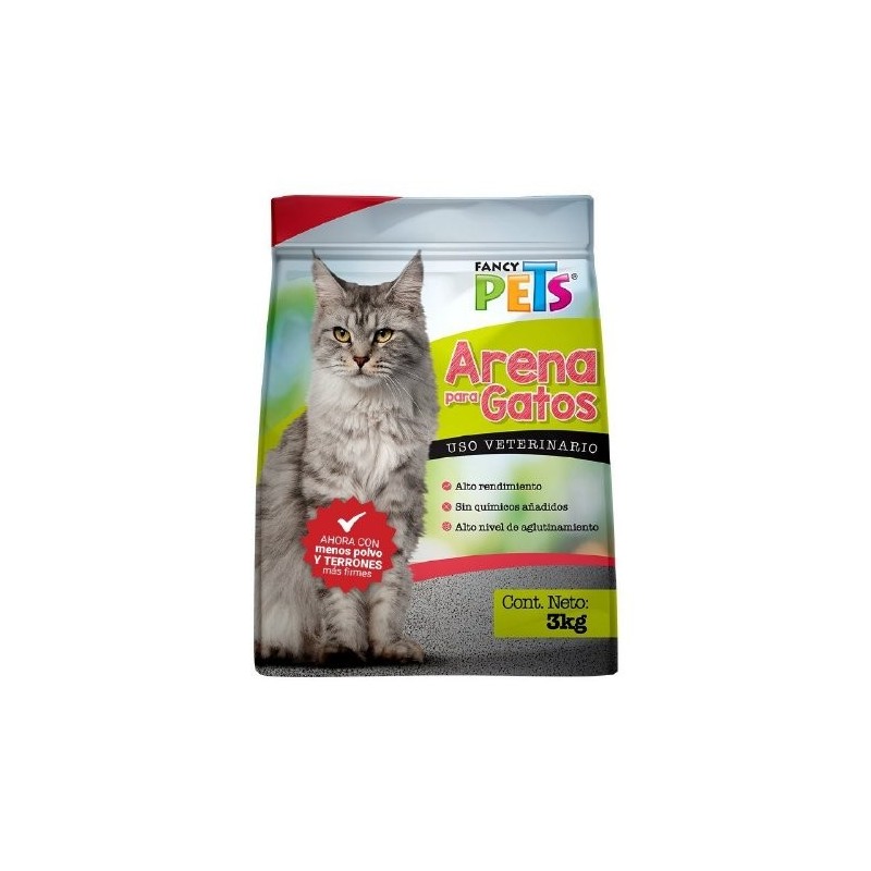 ARENA P/GATO 3 KGS. FANCY PETS