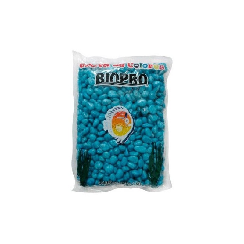 GRAVA CHICLE AZUL CLARO 1KG