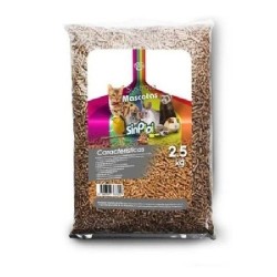 PELLET DE MADERA P/MASCOTAS 2.5KGS SIN PIPI