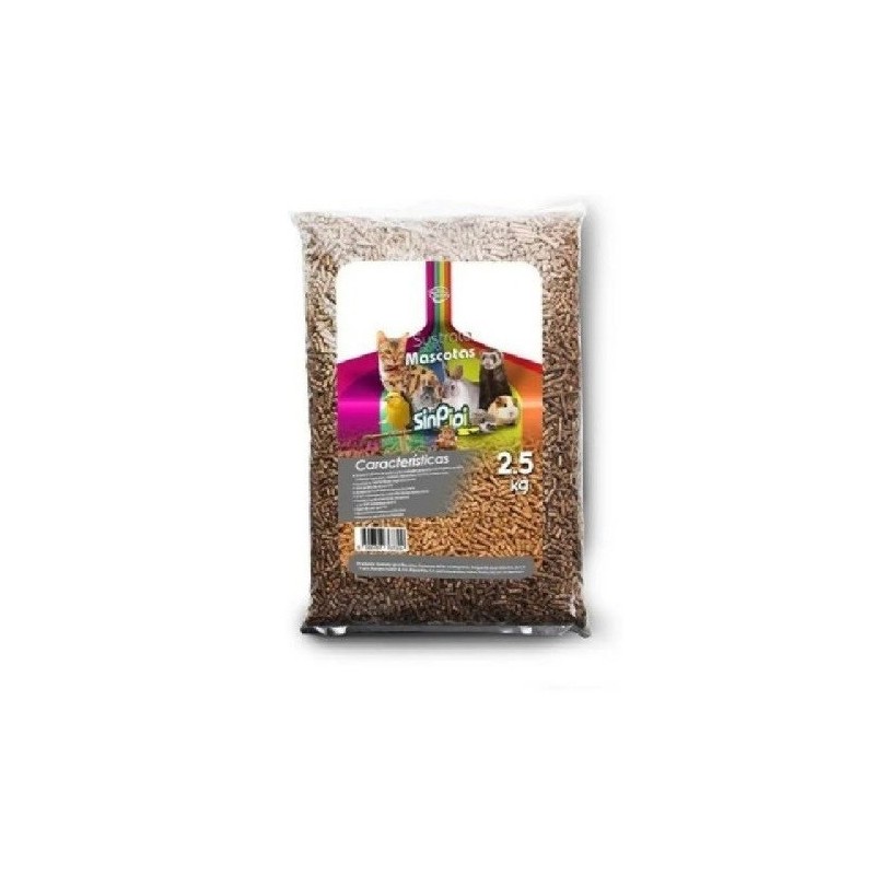 PELLET DE MADERA P/MASCOTAS 2.5KGS SIN PIPI