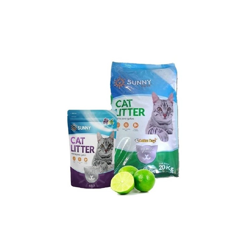 ARENA PARA GATOS CON AROMA LIMON 20 KGS