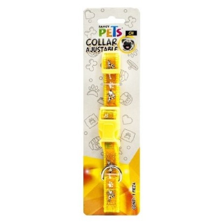 COLLAR CHICO DE NYLON C/LISTON BORDADO