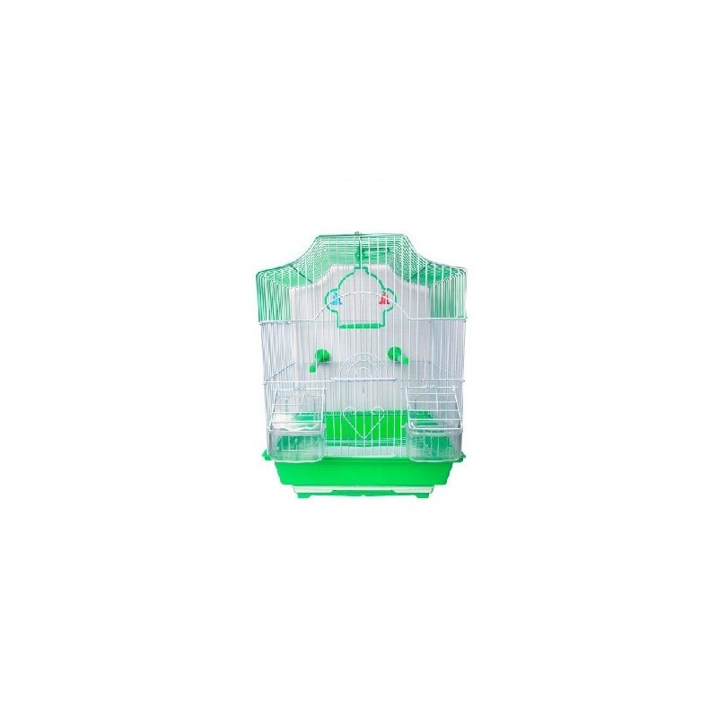 JAULA AVES COLONIAL 30X23X39CM VERDE