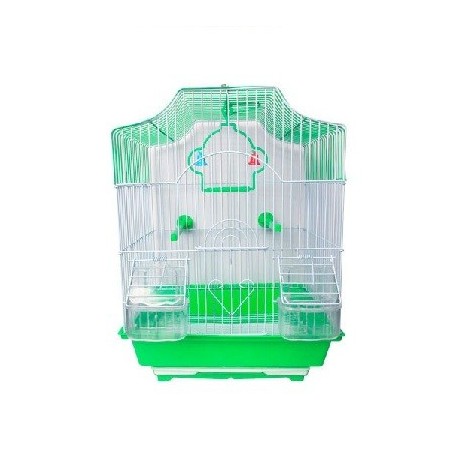 JAULA AVES COLONIAL 30X23X39CM VERDE