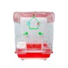 JAULA AVES CUBO 30X23X39CM ROJA