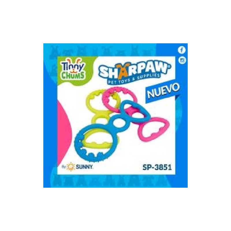 TINNY CHUMS MORDEDERA DE CAUCHO 13CM