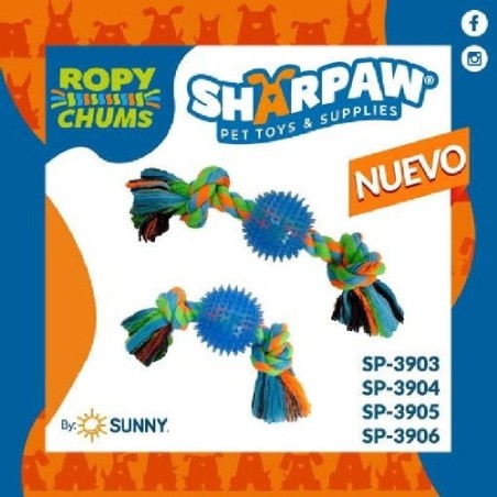ROPY CHUMS HUESO HILO C/PELOTA PICOS 12