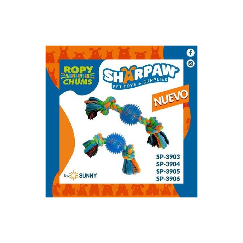 ROPY CHUMS HUESO HILO C/PELOTA PICOS 10
