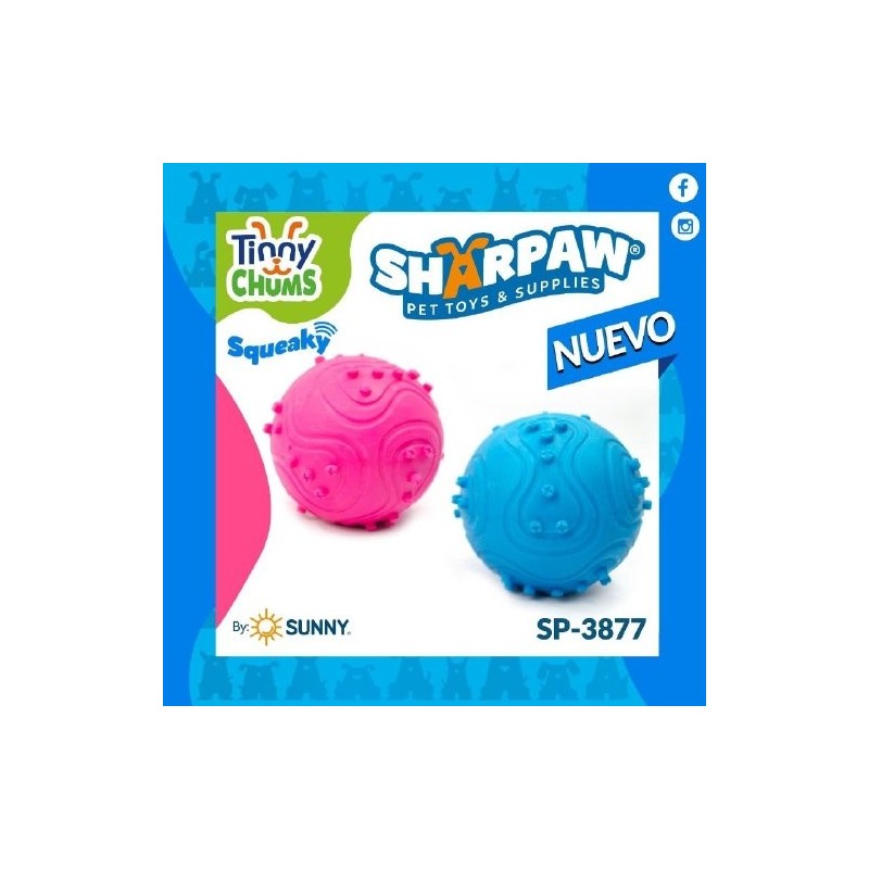 TINNY CHUMS PELOTA C/PICOS 6CM