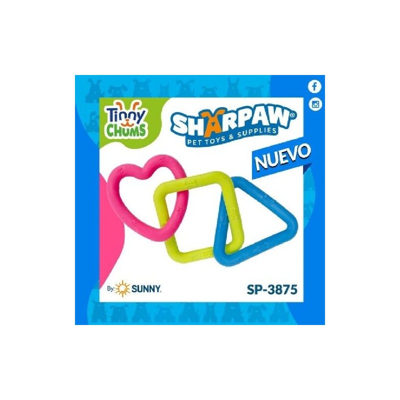 TINNY CHUMS SET TRIANGULOCUADROCORAZON 21CM