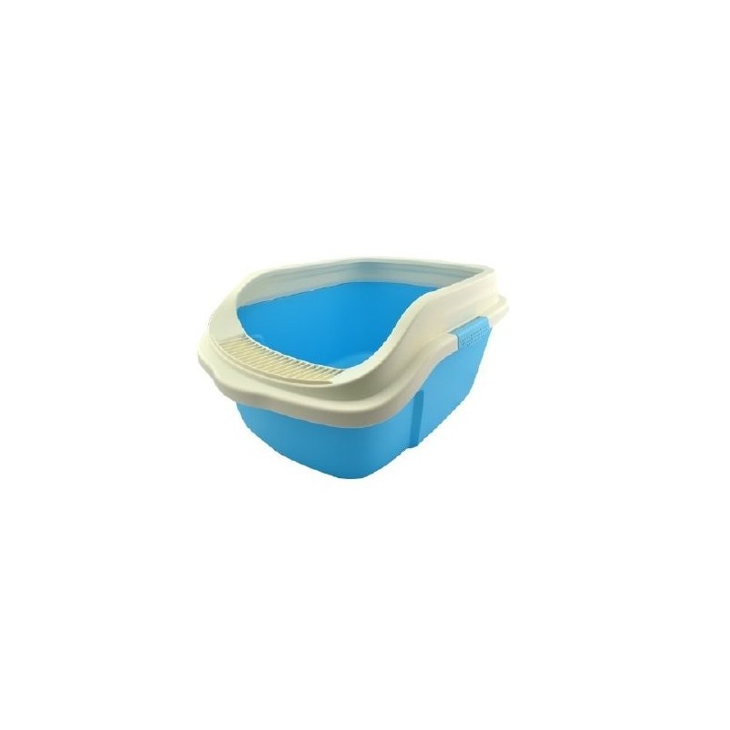 ARENERO P/GATO C/REJILLA 51.3X39X24.3CM AZUL