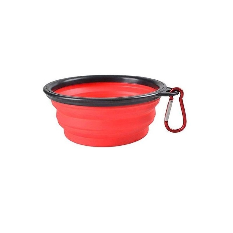 PLATO PLEGABLE CH P/VIAJE ROJO
