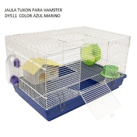 DY511 JAULA TUXON P/HAMSTER AZUL