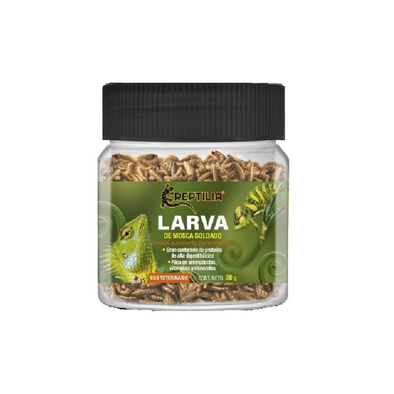 REPTILIA LARVA DE MOSCA SOLDADO 30GRS