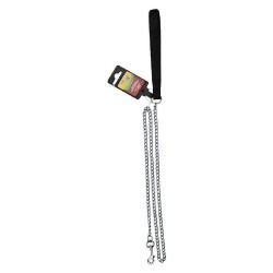 CORREA NEGRA C/CADENA METALICA 2MMX120CM