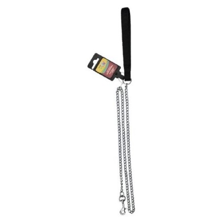 CORREA NEGRA C/CADENA METALICA 2MMX120CM