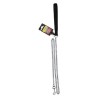 CORREA NEGRA C/CADENA METALICA 2MMX120CM