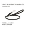 CORREA REFORZADA ENTRENAM. C/MANIQ 2X180CM NEGRA