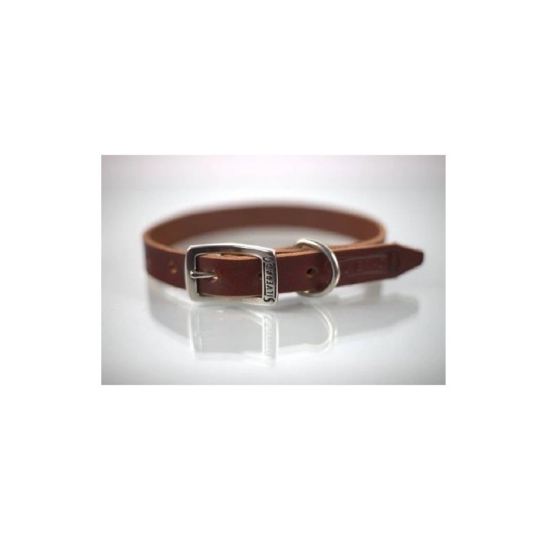COLLAR PIEL LISO 2CM T14 PIEL