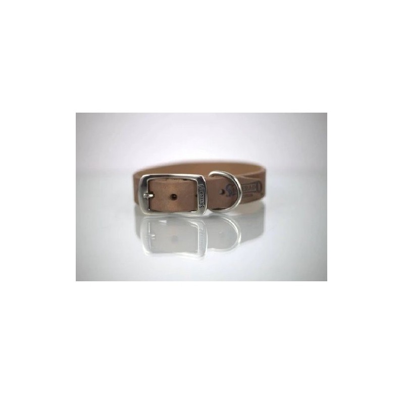 COLLAR PIEL LISO 3CM T24 PIEL