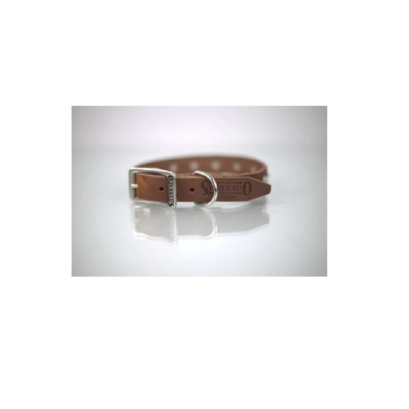 COLLAR PIEL C/ESTOPEROLES 1CM T10 PIEL