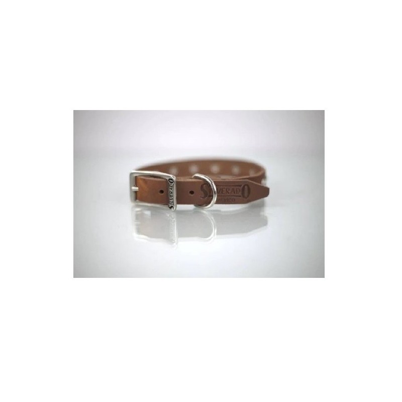 COLLAR PIEL C/ESTOPEROLES 1CM T12 PIEL