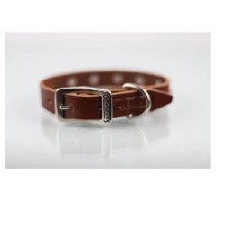 COLLAR PIEL C/ESTOPEROLES 2CM T14 PIEL
