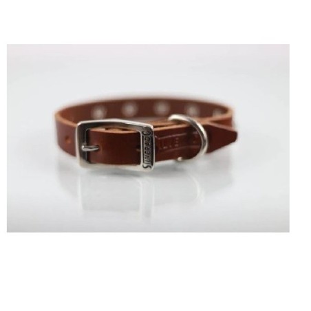 COLLAR PIEL C/ESTOPEROLES 2CM T14 PIEL