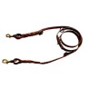 CORREA PIEL K9 POLICIA BRONCE 2X205CM
