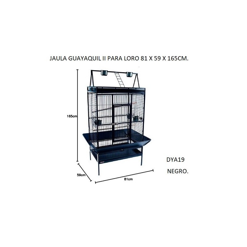 JAULA GUAYAQUIL II P/LORO NEGRA