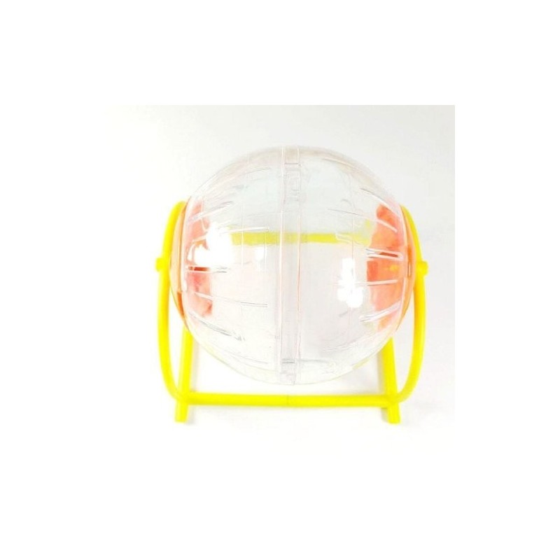 MINI ESFERA EJERCITADORA P/HAMSTER C/BASE 12CM