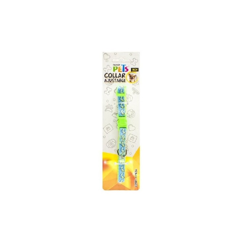 COLLAR XCH DE NYLON C/LISTON BORDADO