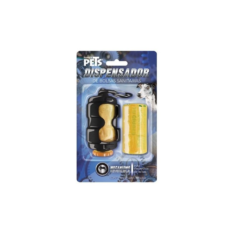 DISPENSADOR RETRACTIL C/BOLSAS SANITARIAS - 40 PZ