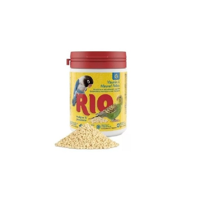 RIO/MEALBERRY VITAMINAS Y MINERALES P/PERIQUITOS Y PERICOS T/GRANDE 120 GR.