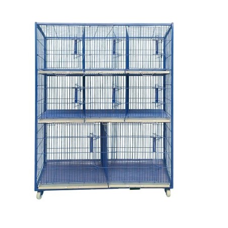 BATERIA DE 8 JAULAS P/HOSP.140X170X60CMS
