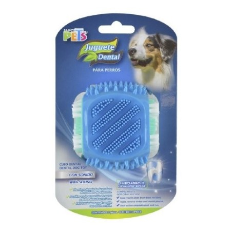 JUGUETE CUBO DENTAL C/CERDAS P/PERRO