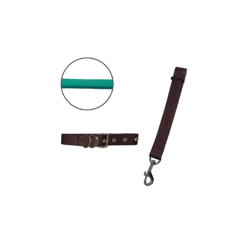 JGO CORREA/COLLAR NYLON 2.5 CM DOBLE GRANDE