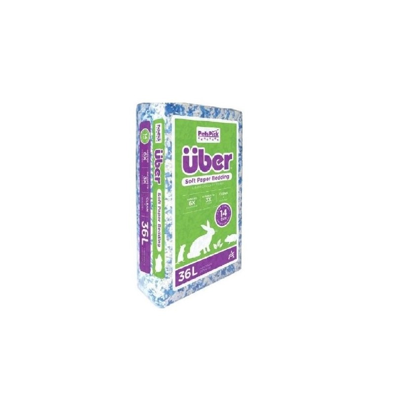 UBER BLUE/WHITE PAPER BEDDING 36L
