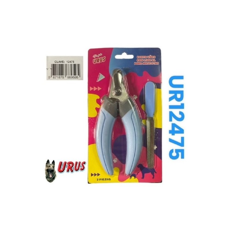 CORTAUÑAS CON LIMA EXTRAGDE AZUL URUS