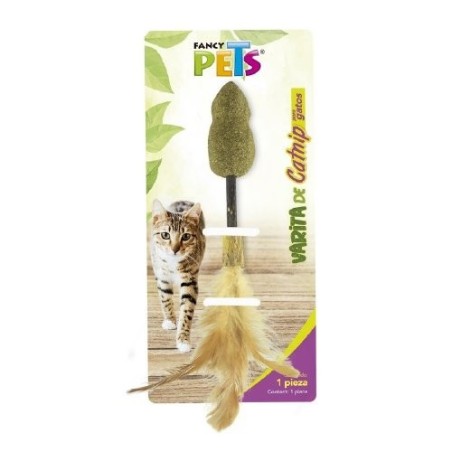 VARITA DE CATNIP RATON CON PLUMA