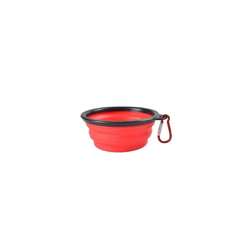 PLATO PLEGABLE MEDIANO P/VIAJE ROJO