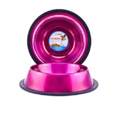 COMEDERO IMPORTADO ACERO INOX 64oz ROSA